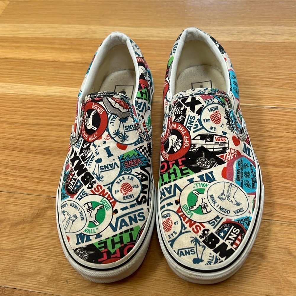 Mash up slip on Vans